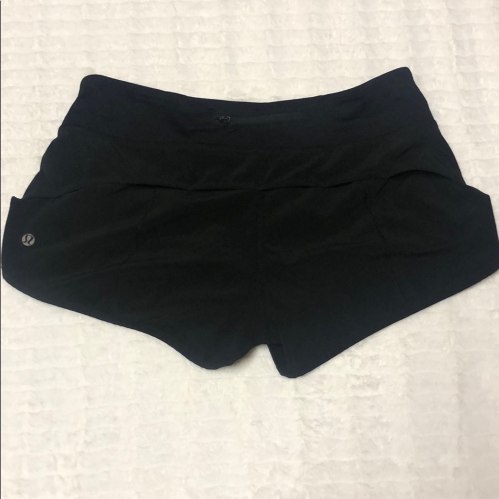 Lululemon black speed shorts